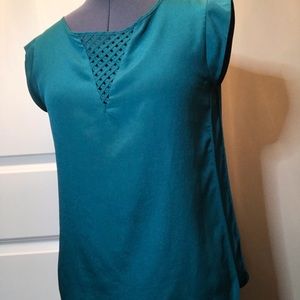 Vibrant Teal Shell Top